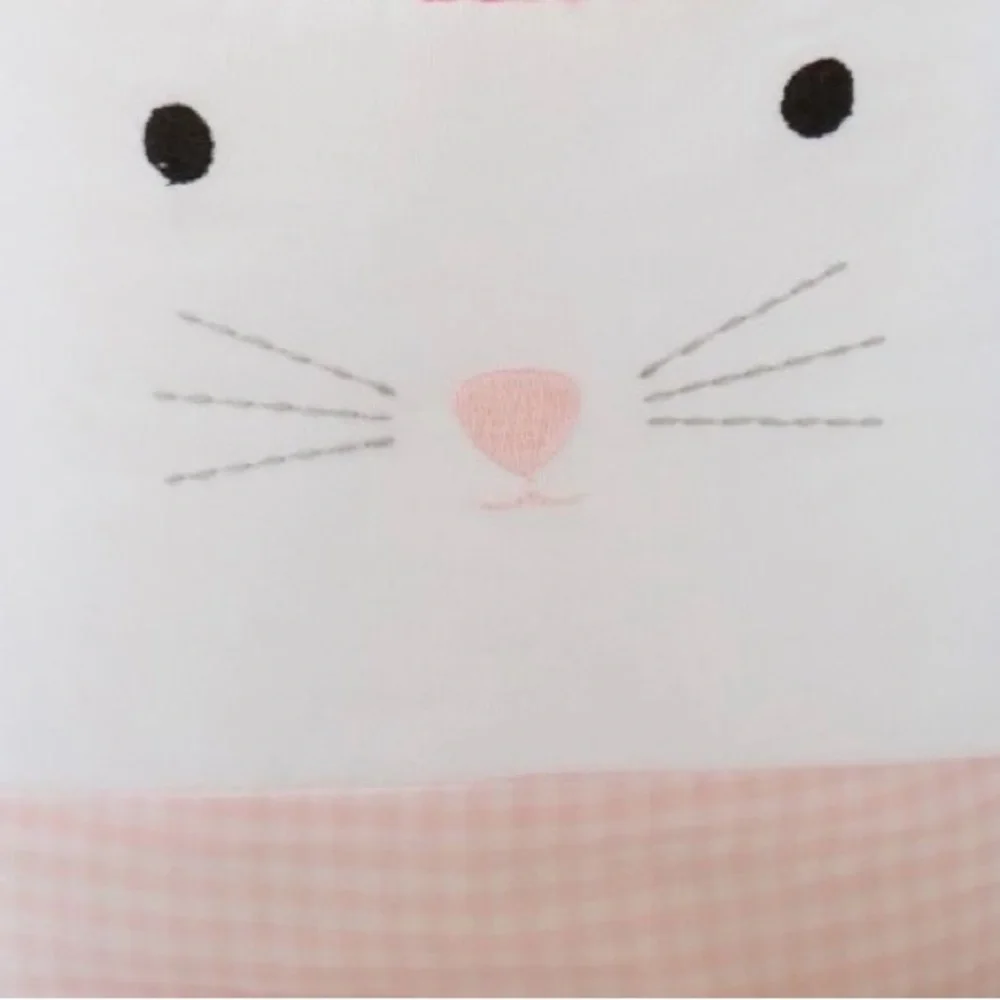 Pottery Barn Kids Tie-Ear Bunny Bucket, 2 Books Plastic Eggs & Light Up Bubbles